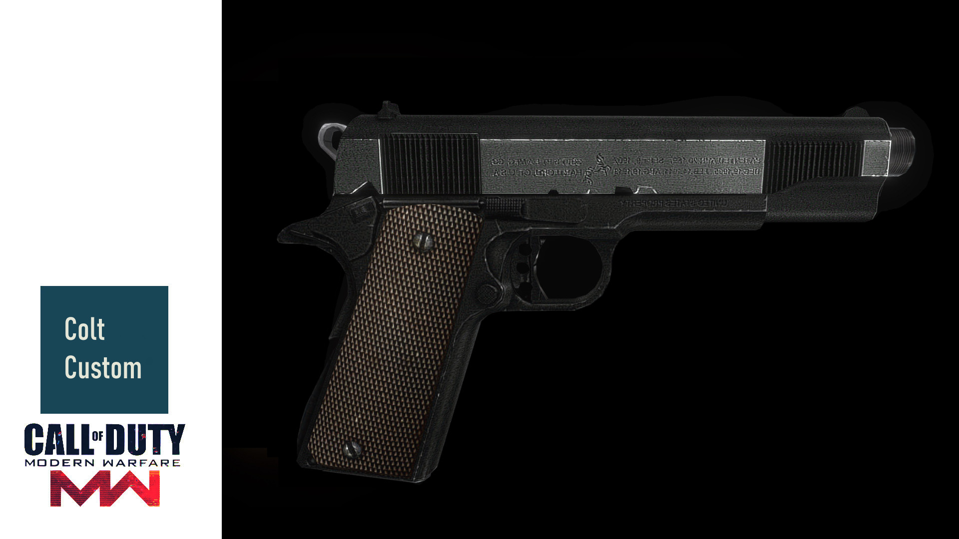 1911Government1 — MGS3 Colt on MW19 anims