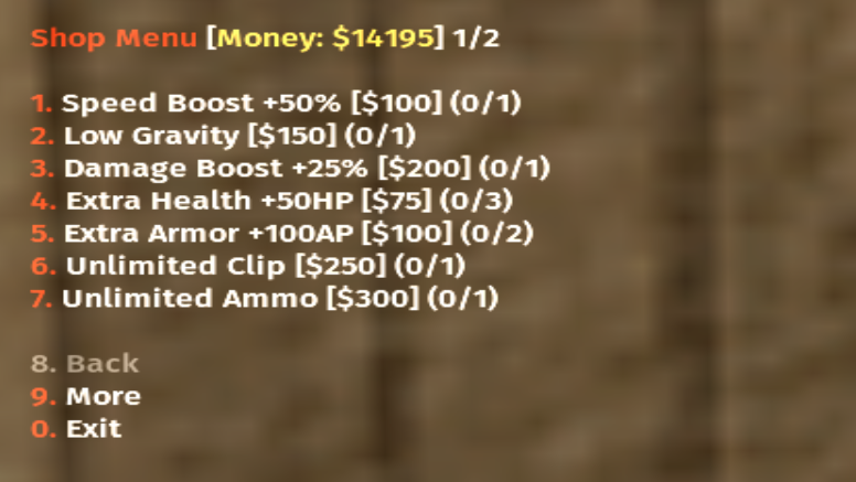 CS 1.6 Ultimate Shop Plugin