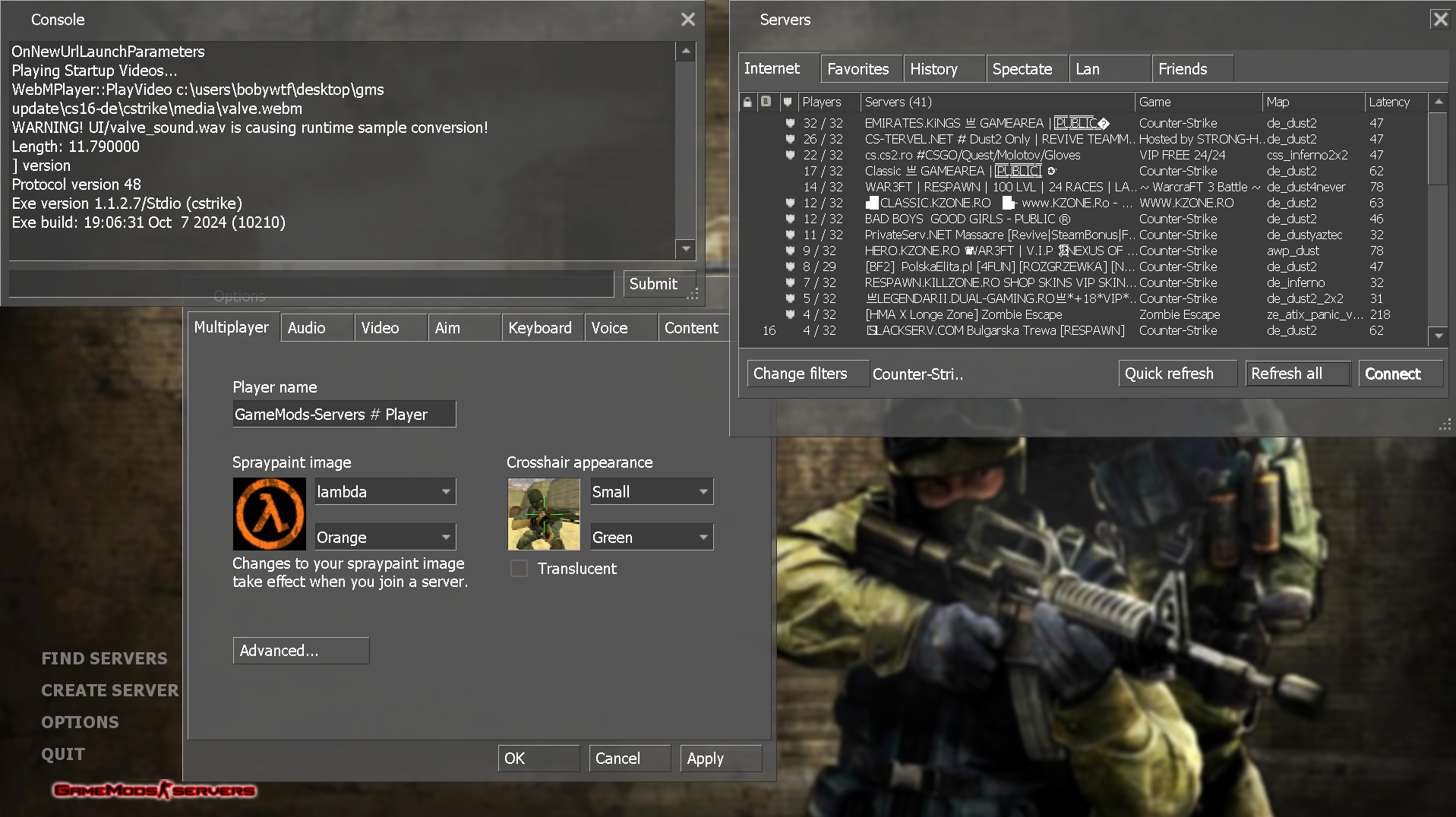 Counter-Strike 1.6 Build 10210 Optimized