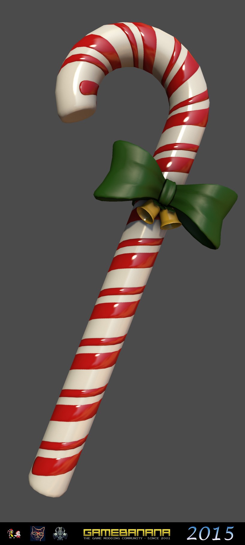 Yogensia's Candy Cane On Bob's Crowbar