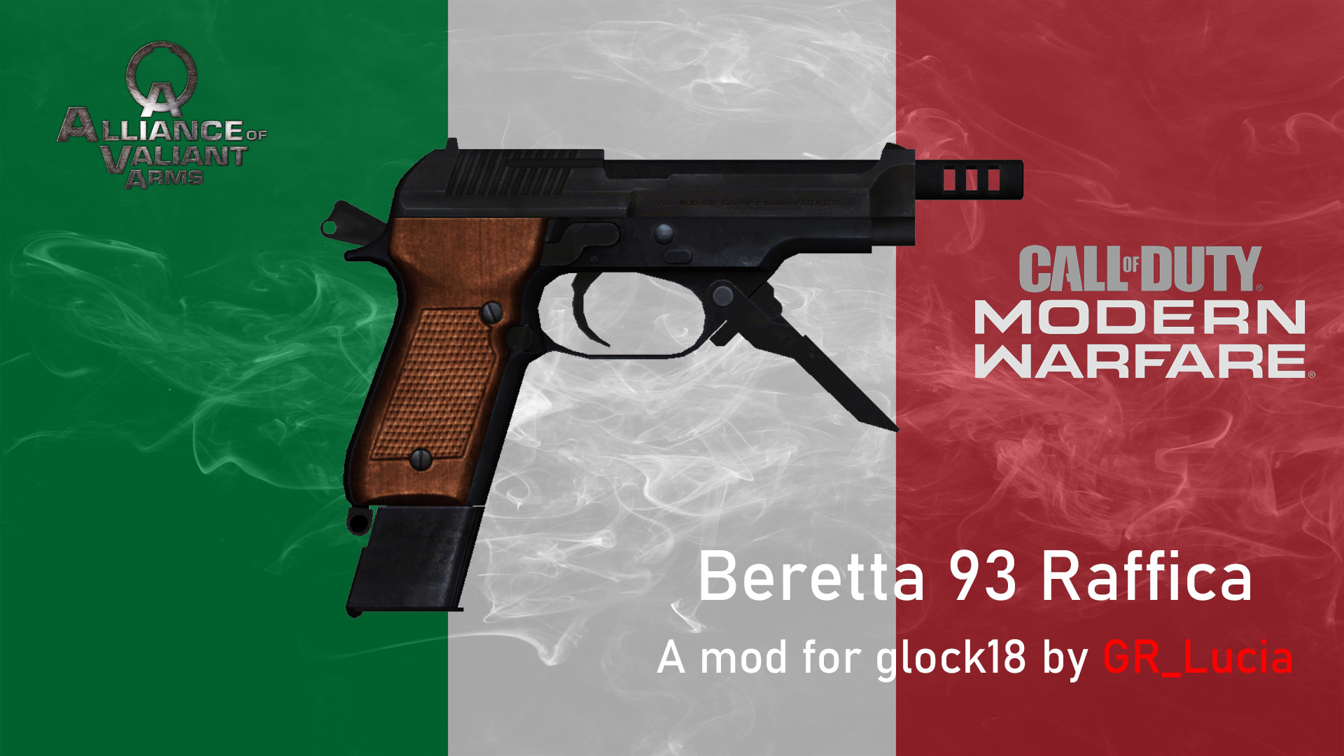 Beretta 93 Raffica on MW2019 Animation