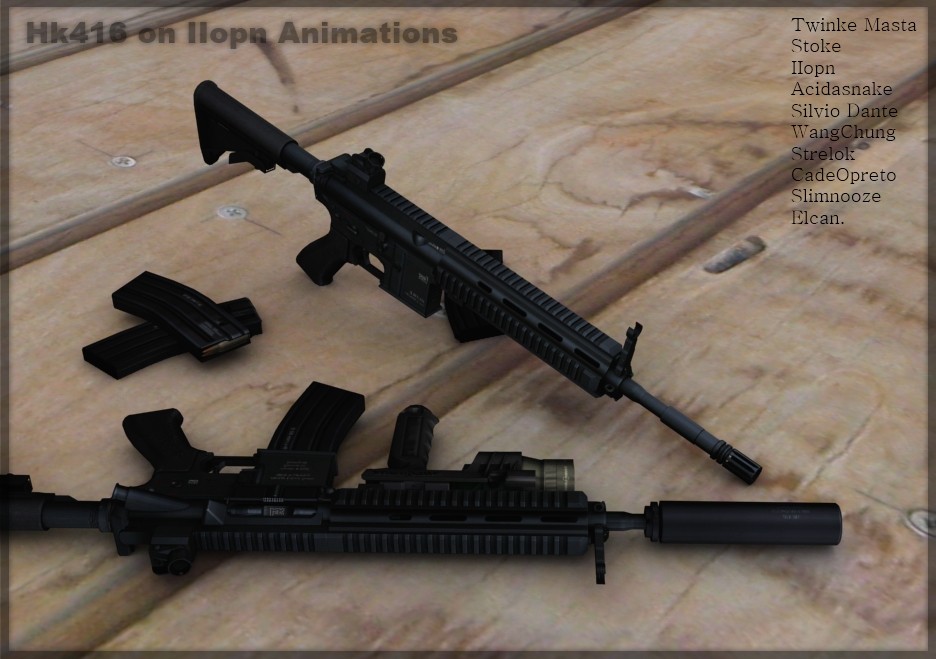 Hk416 on IIopn Animations