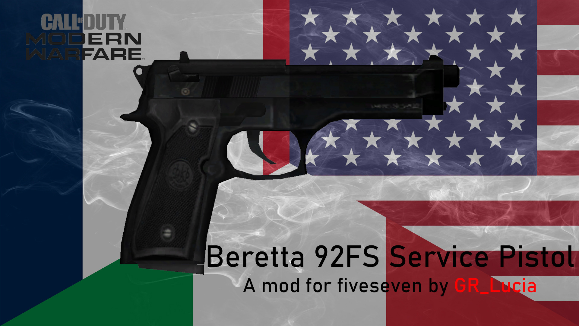 Beretta 92FS Service Pistol on MW2019 Animation