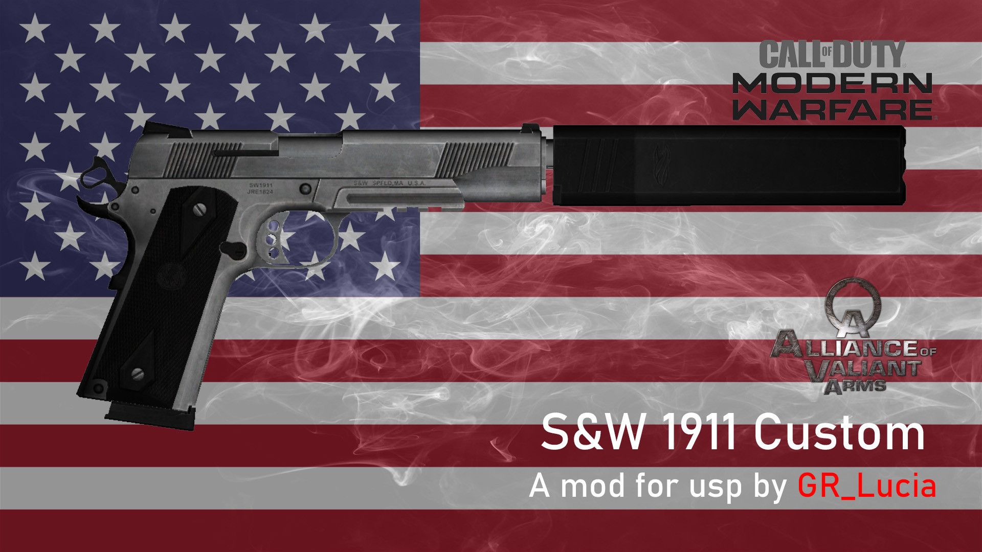 Smith & Wesson SW1911 on MW2019 Animation