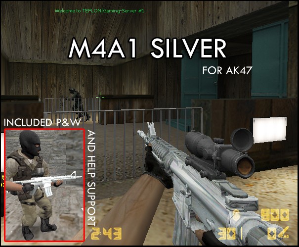 M4A1 Silver for AK-47