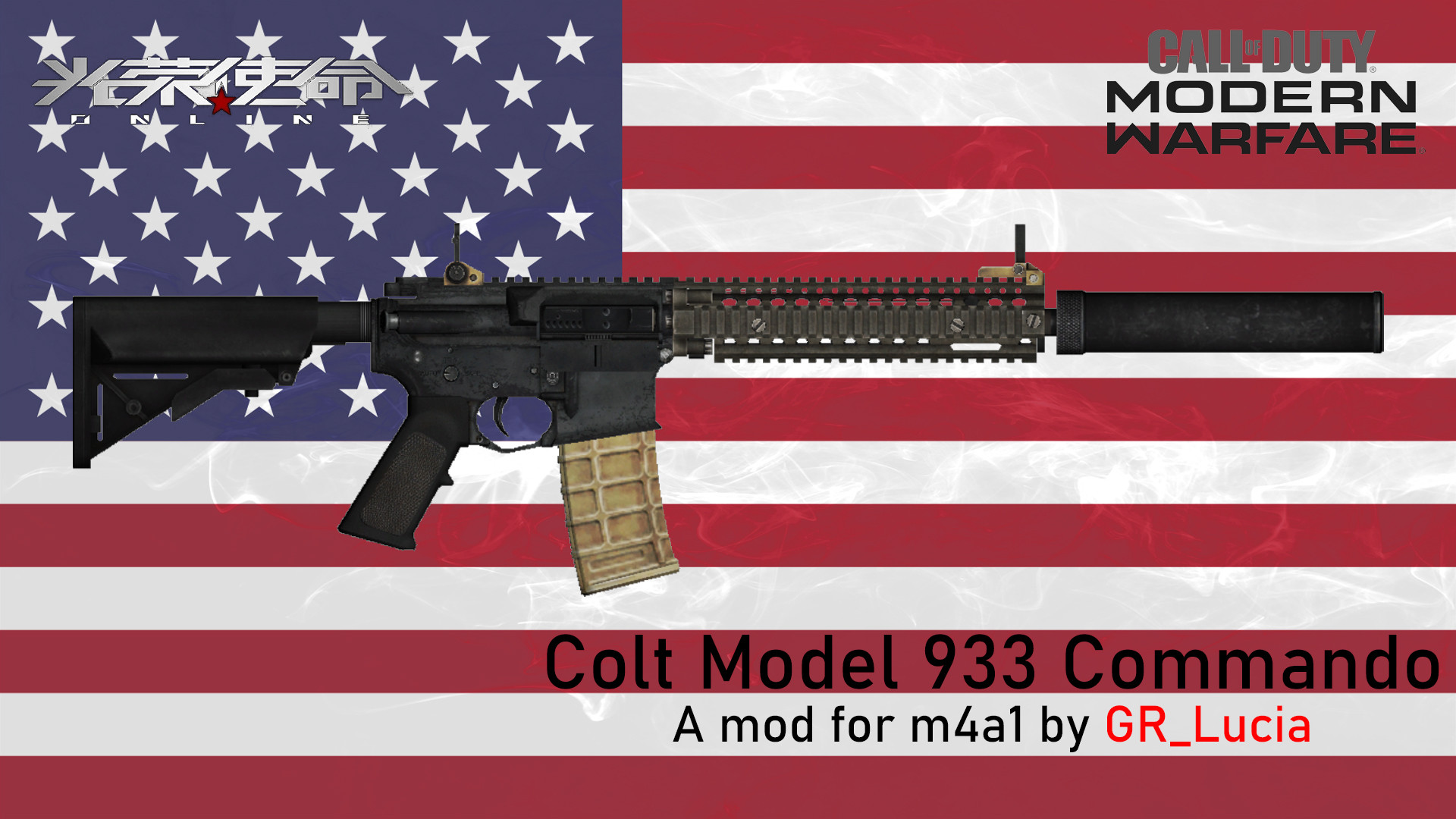 Colt Model 933 Commando on MW2019 Style