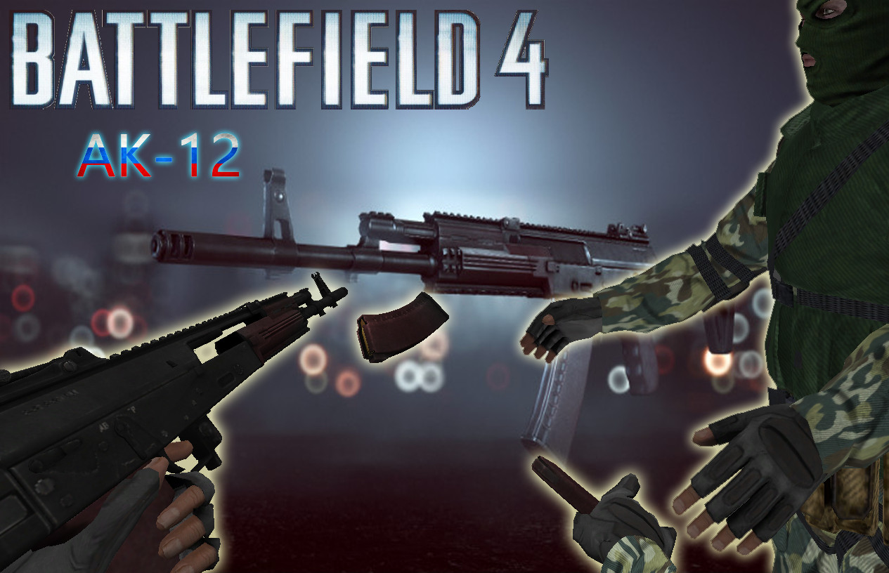BATTLEFIELD 4 AK-12 with BF:BC2 Hand Rig
