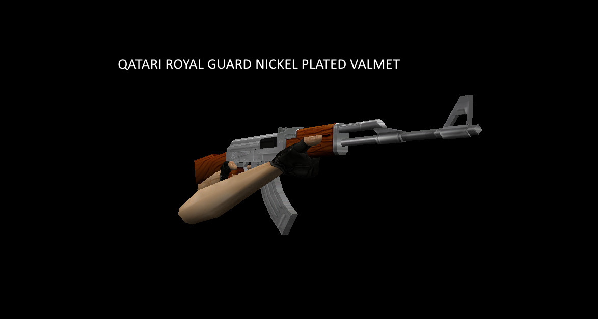 Qatari Royal Guard Nickel plated Valmet