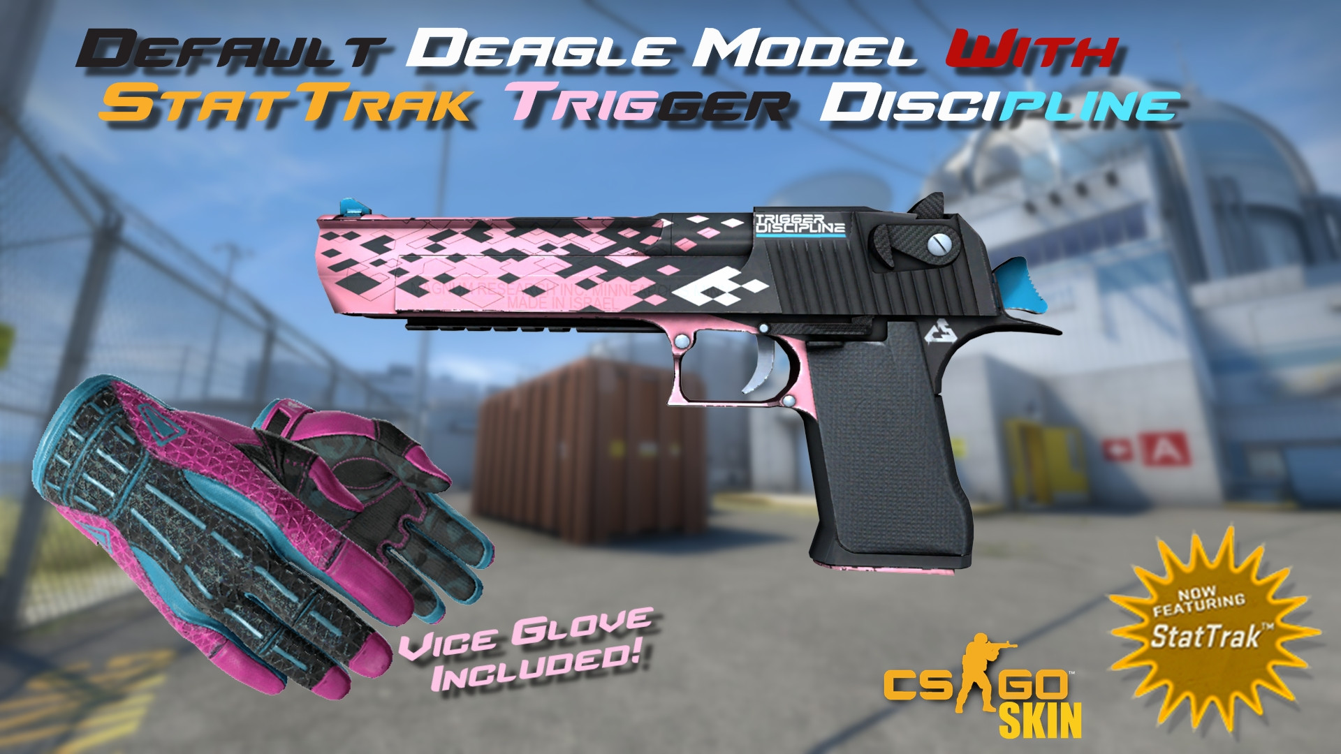 CS1.6 Deagle Model with Trigger Discipline Skin