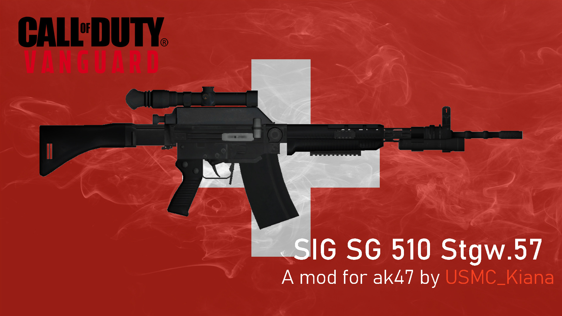 SIG SG 510 Battle Rifle on Vanguard Animation