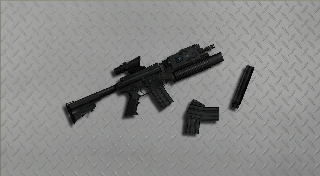 M4A1 + Acog + M203 By Sarqune