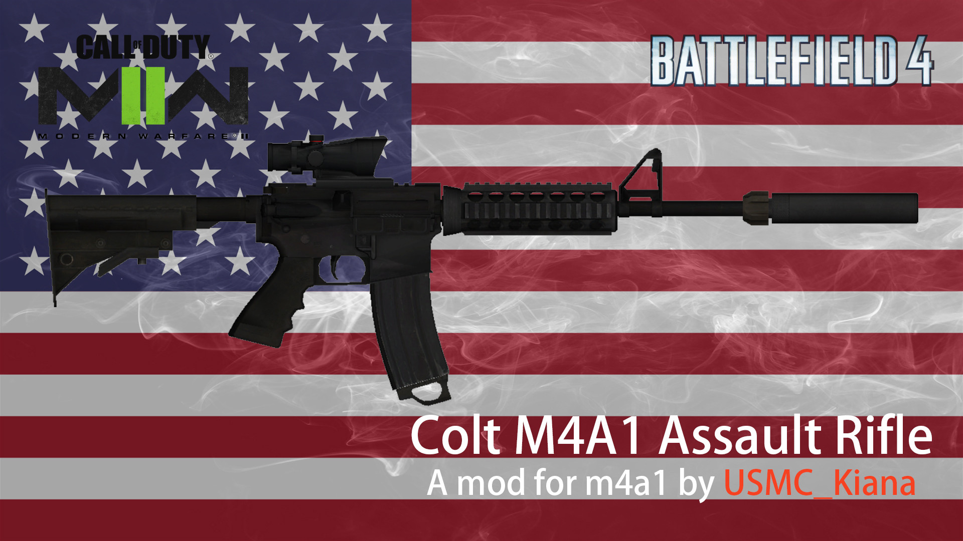 Colt M4A1 feat. Battlefield 4 on MW2022 Animations