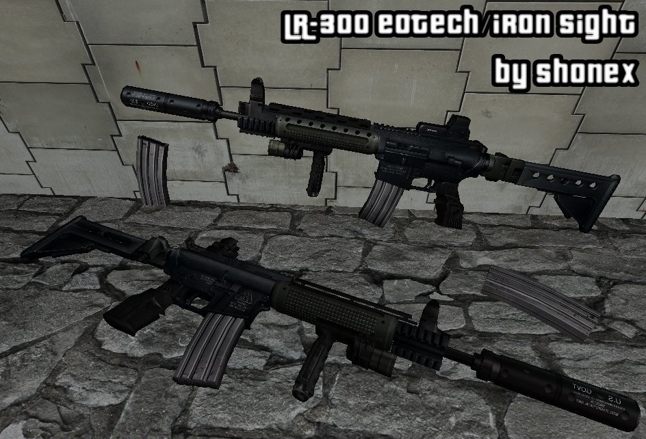 Tactical LR-300 on Book's anims