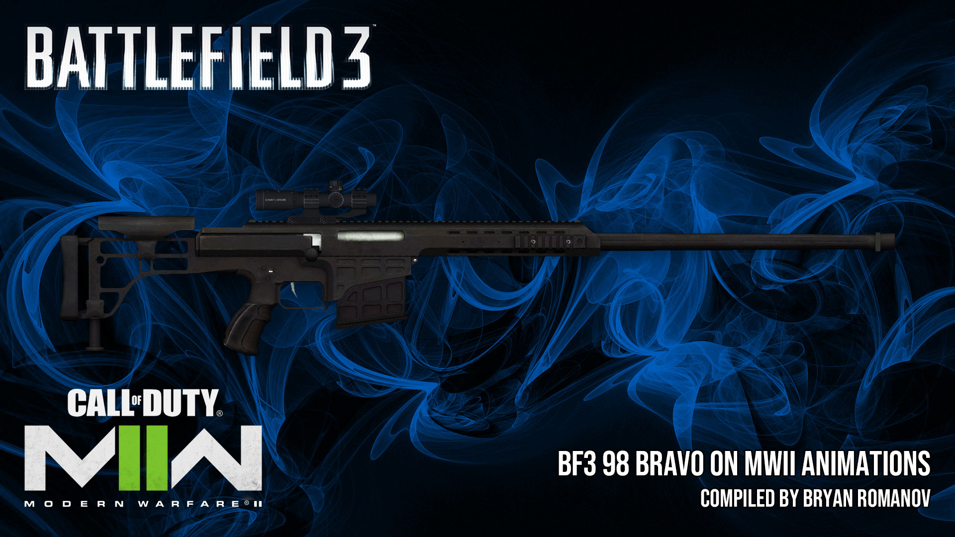 BF3 Barrett 98B on MWII Animations