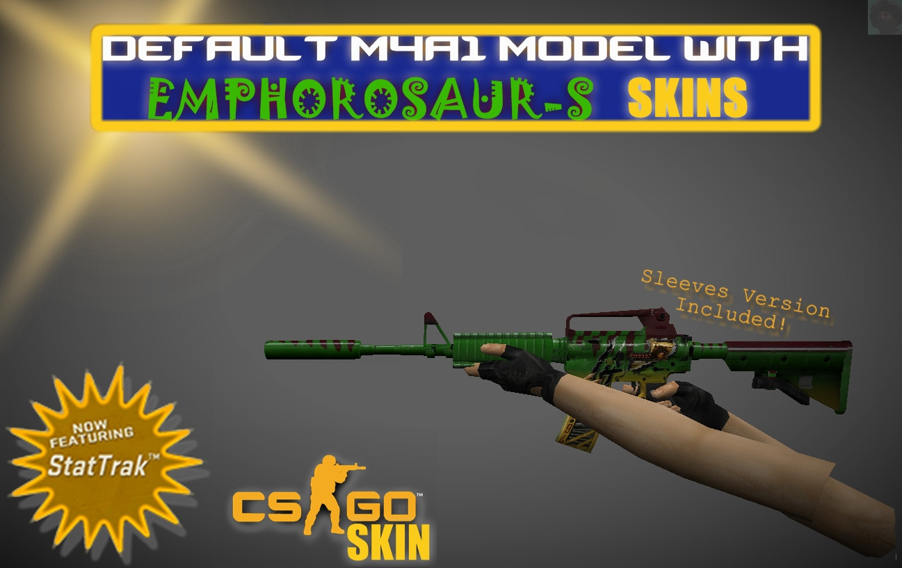 M4A1-S | Emphorosaur-S skin on Default Model