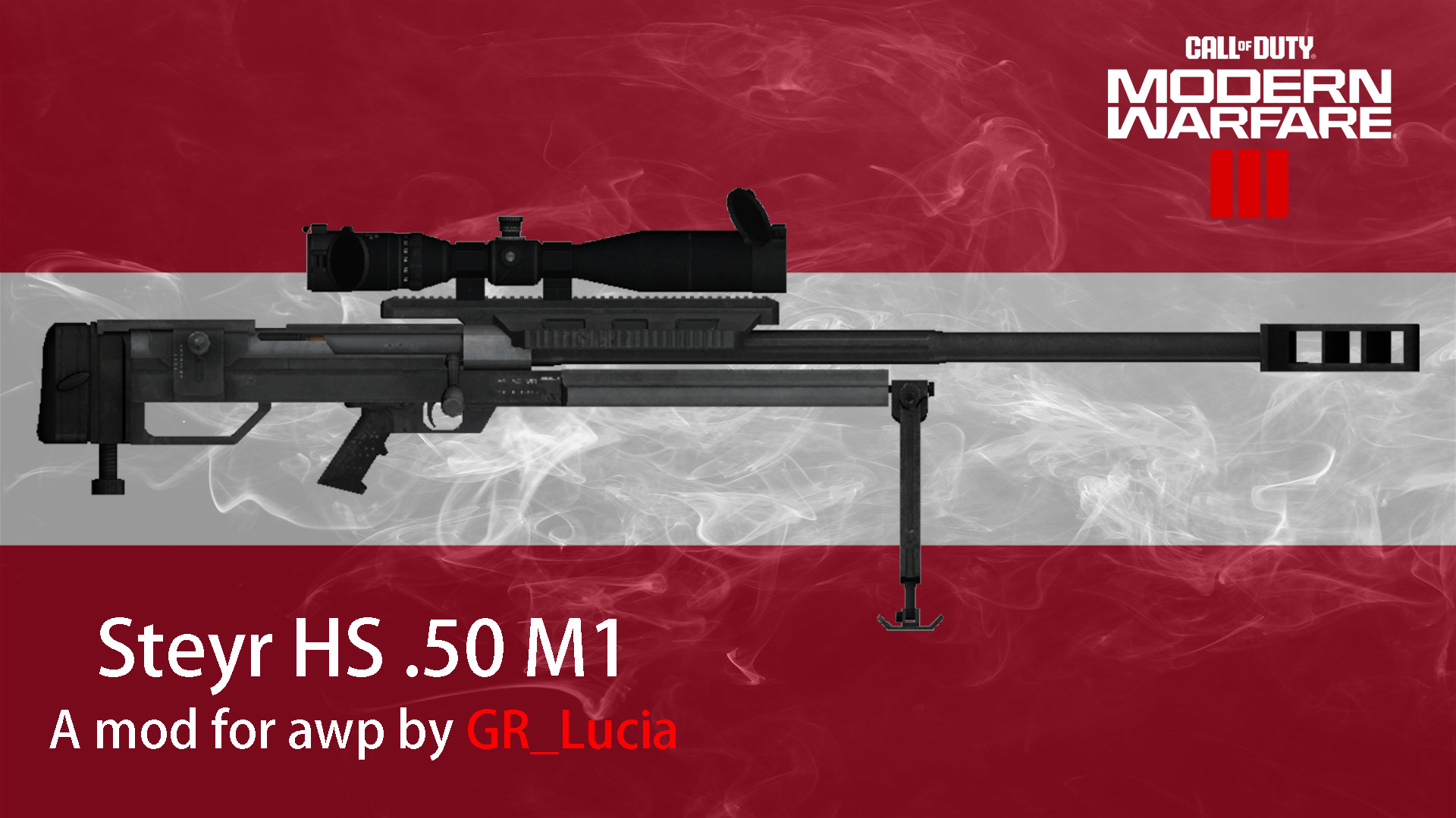 Steyr HS .50 M1 on MW2023 Animation
