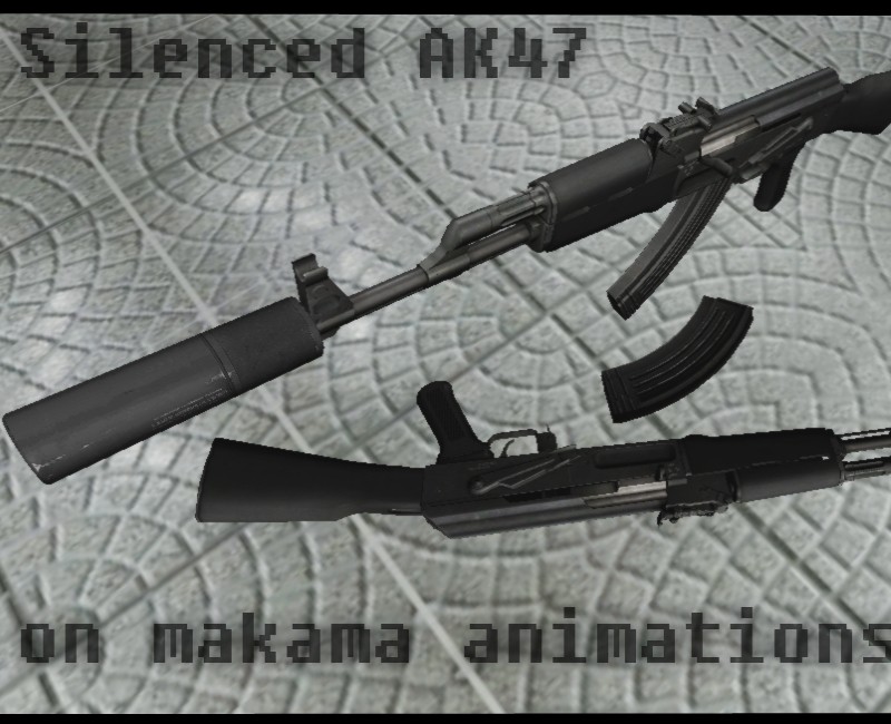 Twinke Masta Silenced ak47 on Makama anims