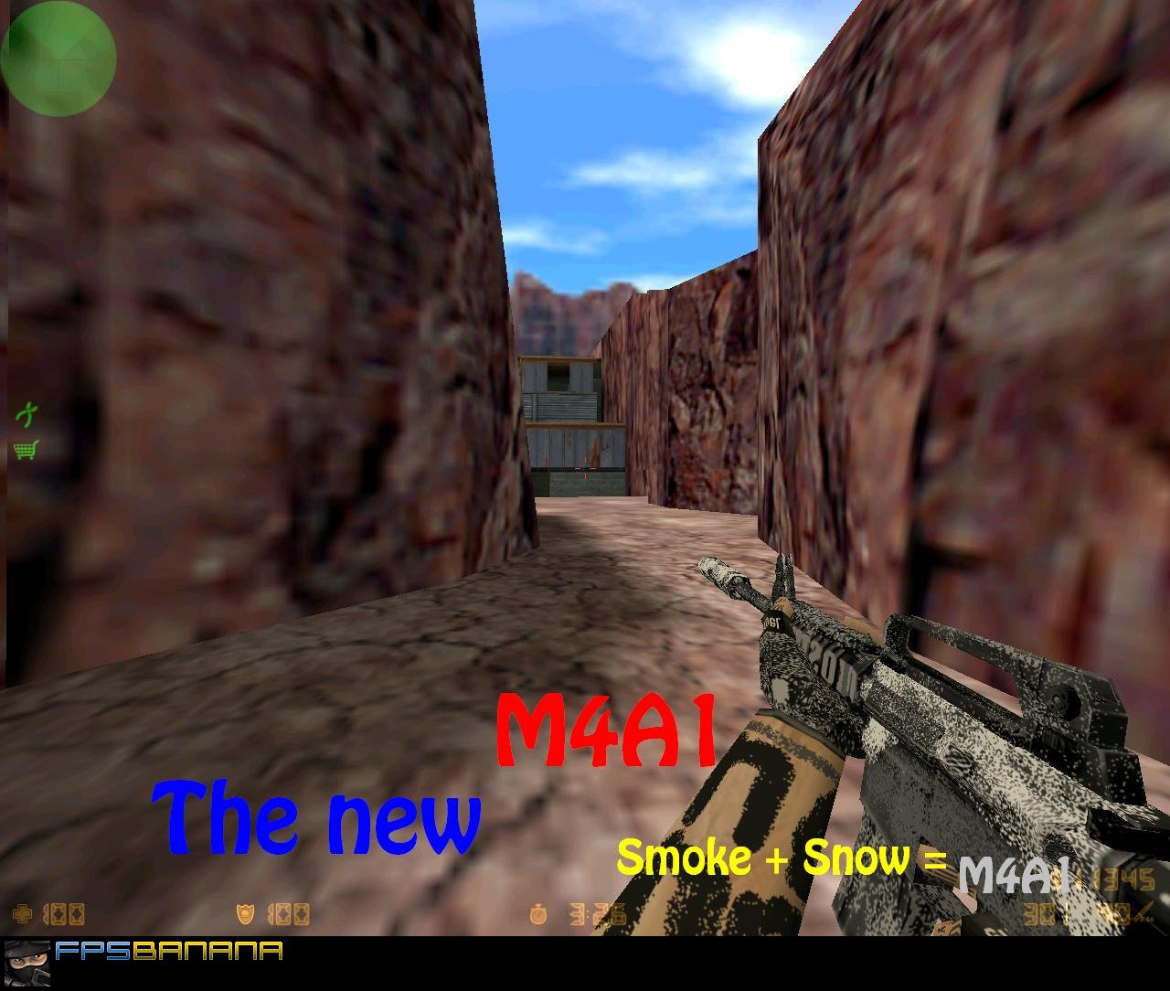 Snow and smoke is M4a1