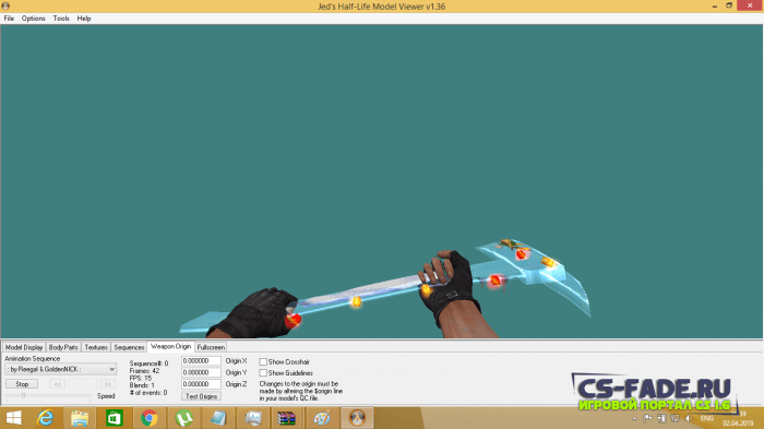 Model Knife AXE XMAS 2019