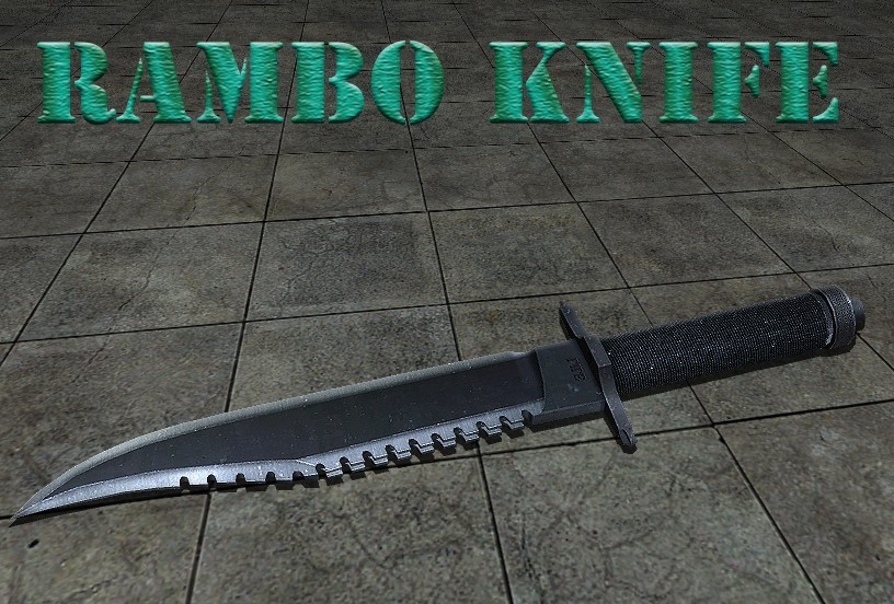Rambo Knife With Mr.John Anims Counter.Strike 1.6