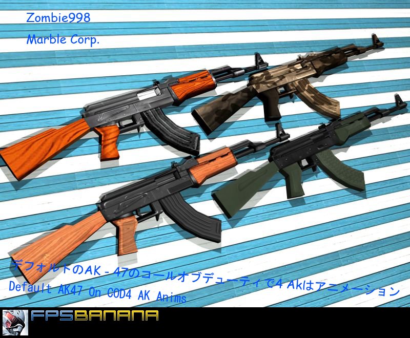 Default AK47 On COD4 AK Anims