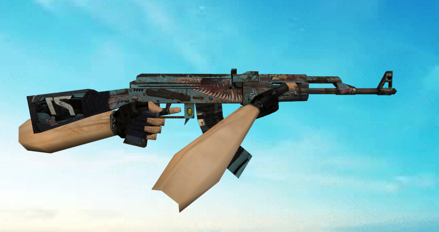 Default AK47 w/ Rat Rod skin