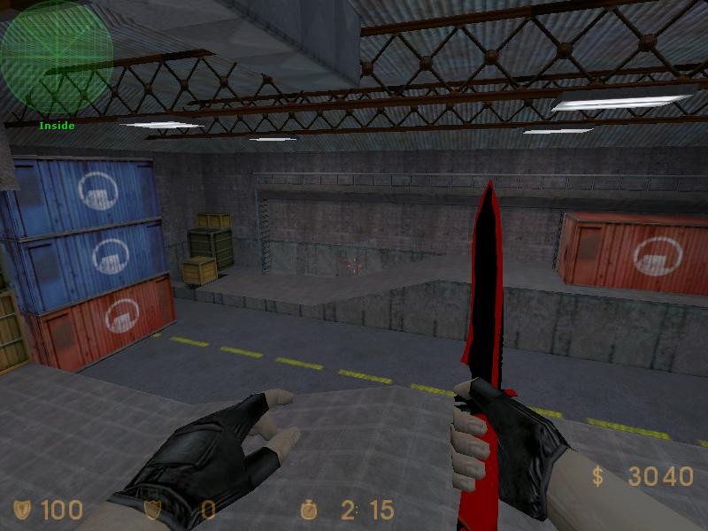 Knife Black And Red