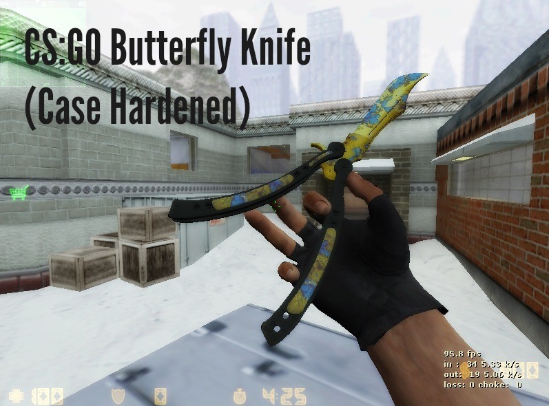 CS:GO Butterfly knife (Case hardened)