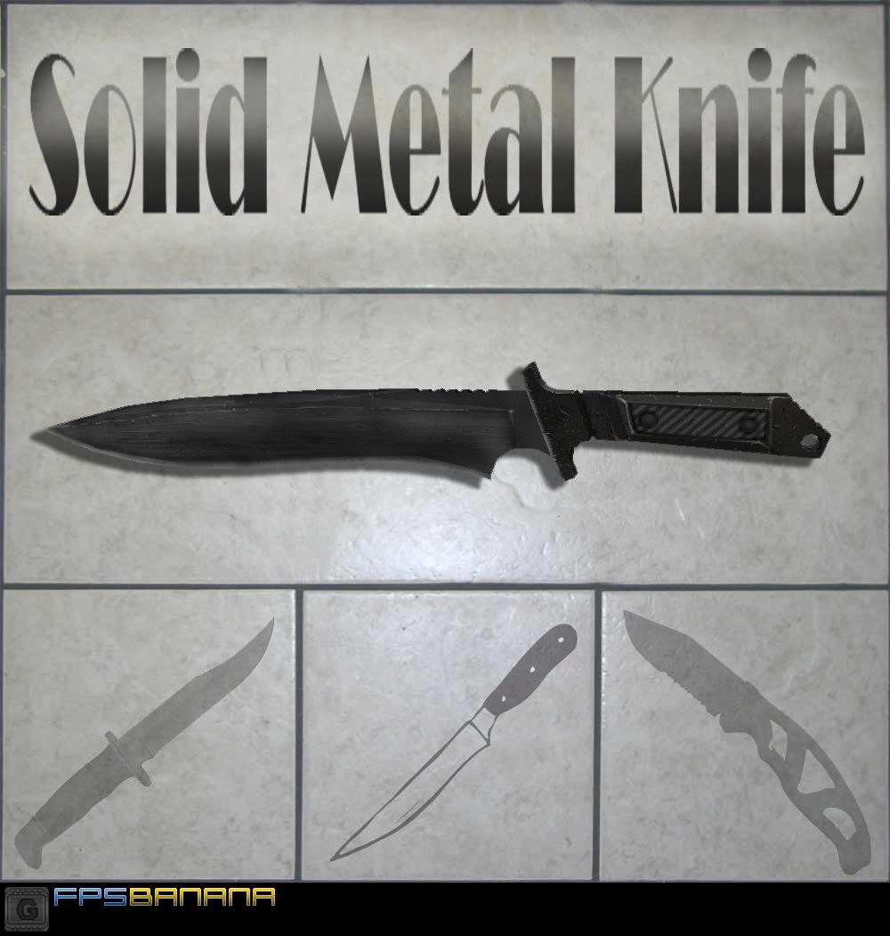 Solid Metal Knife