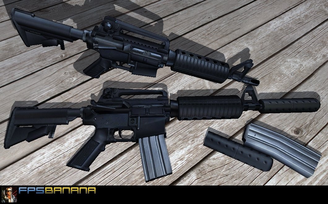 M4A1 CQB on .eXe animations
