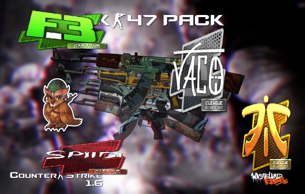 Default AK47 skins with stickers