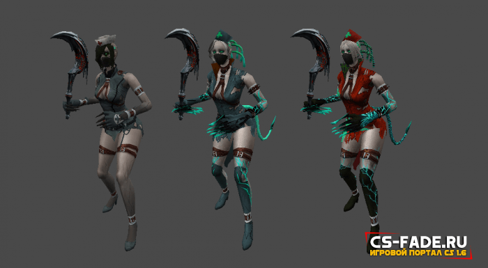 Zombie Model - Mutants Nano Nurse from CrossFire