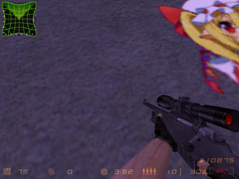 Black AWP red and normal scope Recolor
