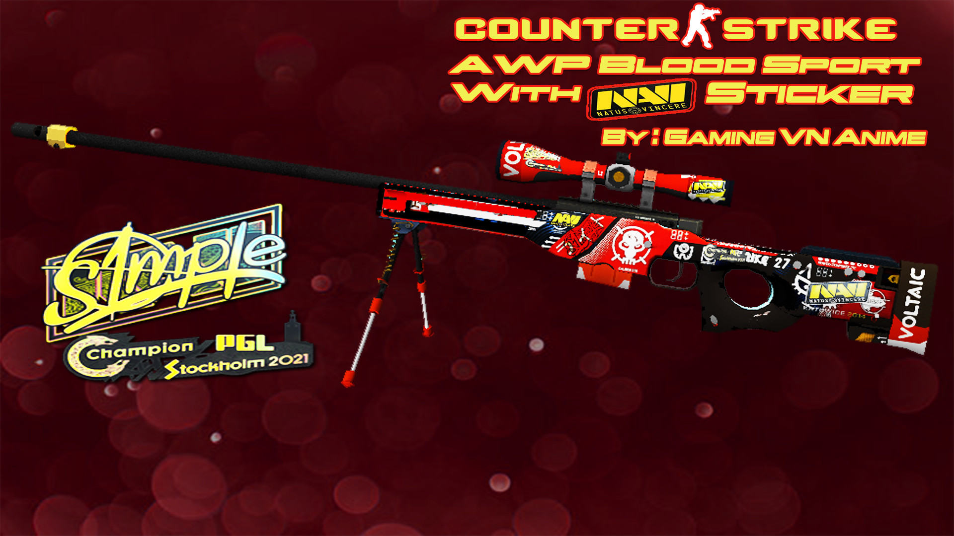 AWP BloodSport With NAVI Sticker