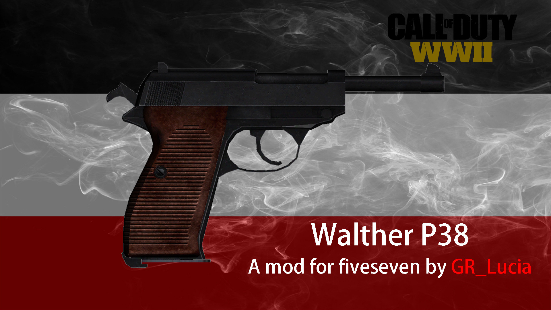 Walther P38 Service Pistol on COD14 Animations