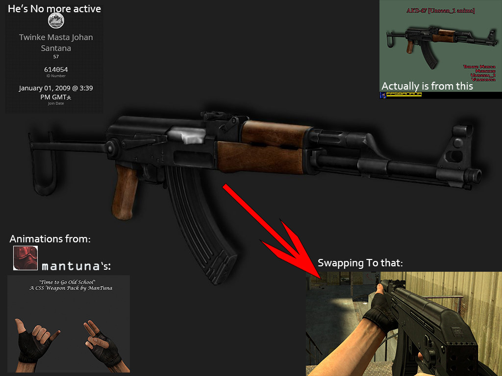 Twinke Masta's AKS-47 on Mantuna's Old School Pack