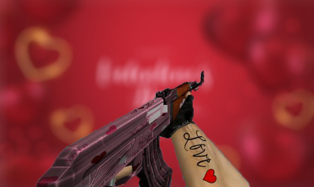 Valentine's day Ak47 skin
