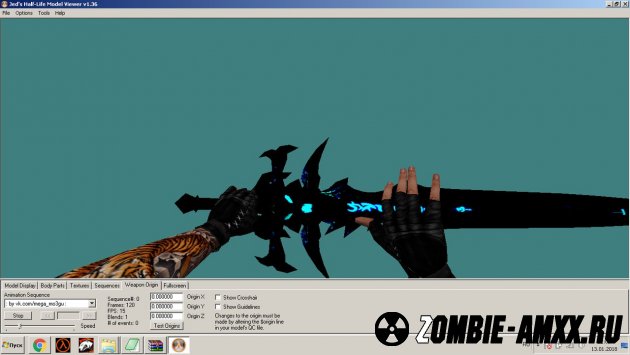 Model Knife temnaya skorb