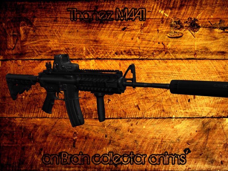 The Lama M4A1 on Brain Collector anims