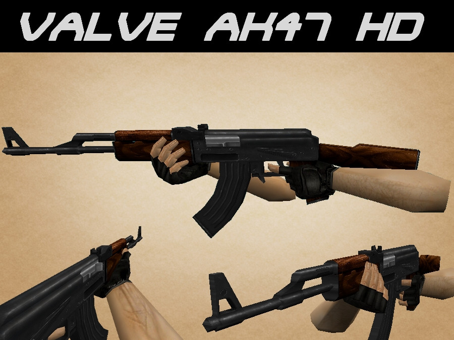 HD AK-47 on Valve Anims, Gloves and Sound