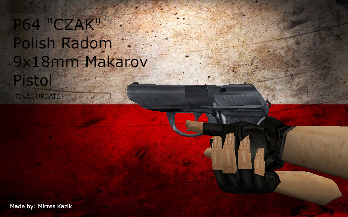 P64 "Czak" Polish Radom 9x18mm Makarov Pistol