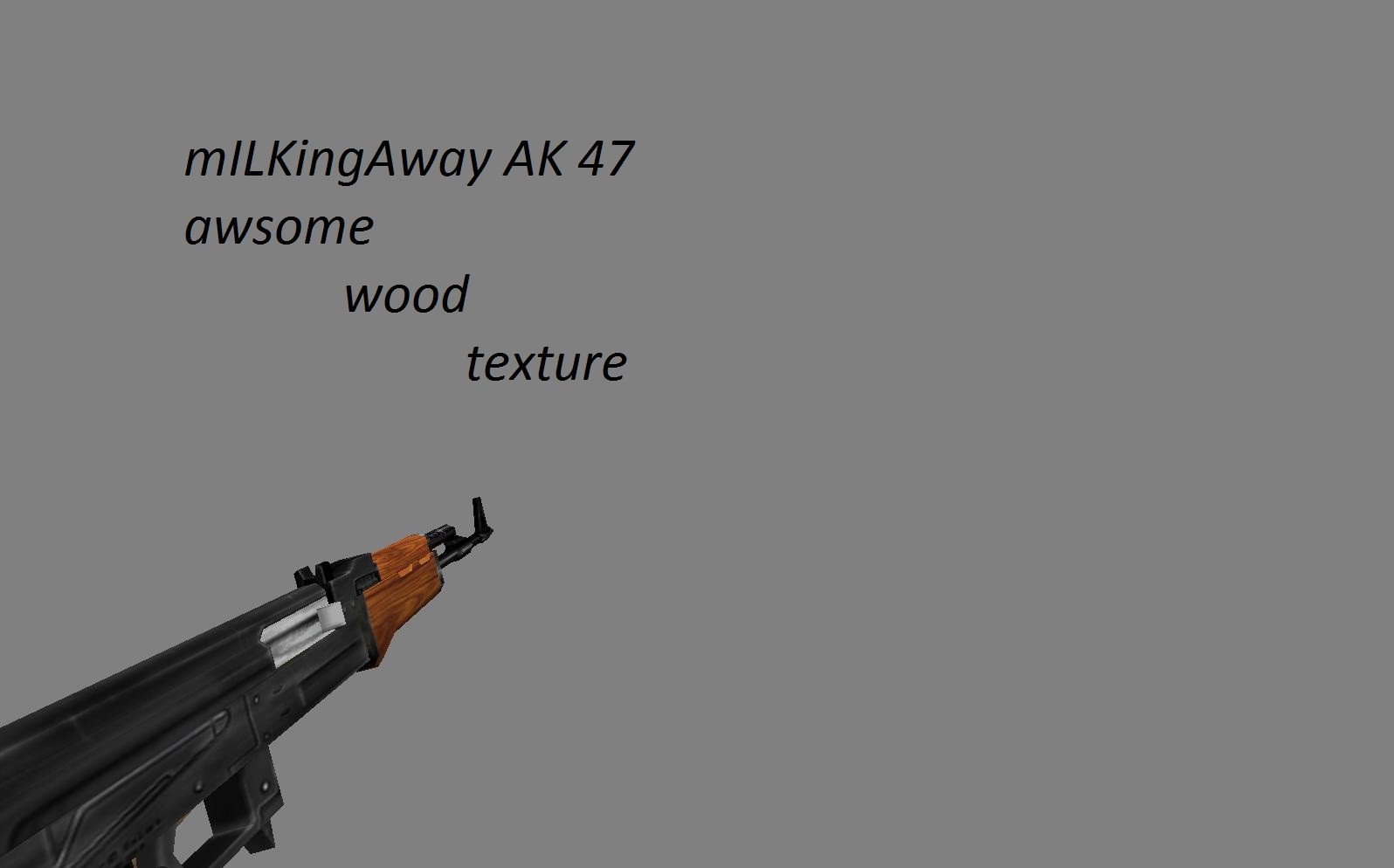 Awsome AK 47 wood texture