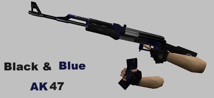 Black & Blue AK47