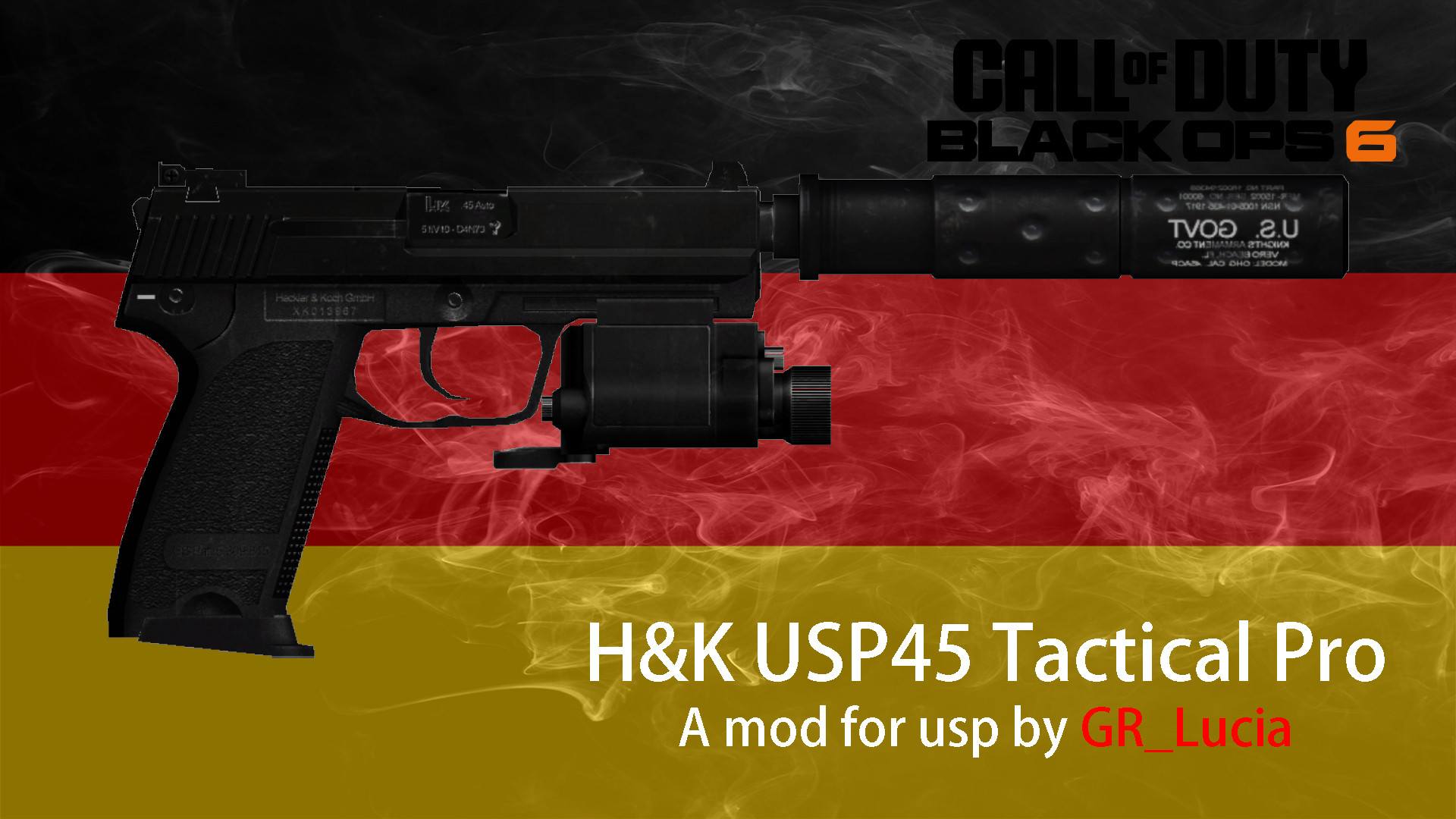 H&K USP45 Tactical on COD21 Animation