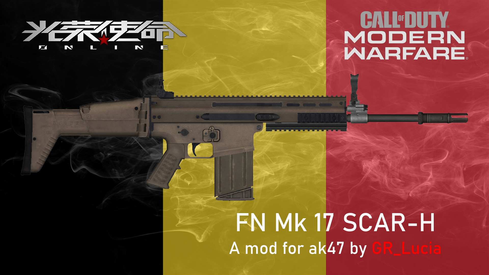 FN Mk.17 SCAR-H on MW2019 Animation