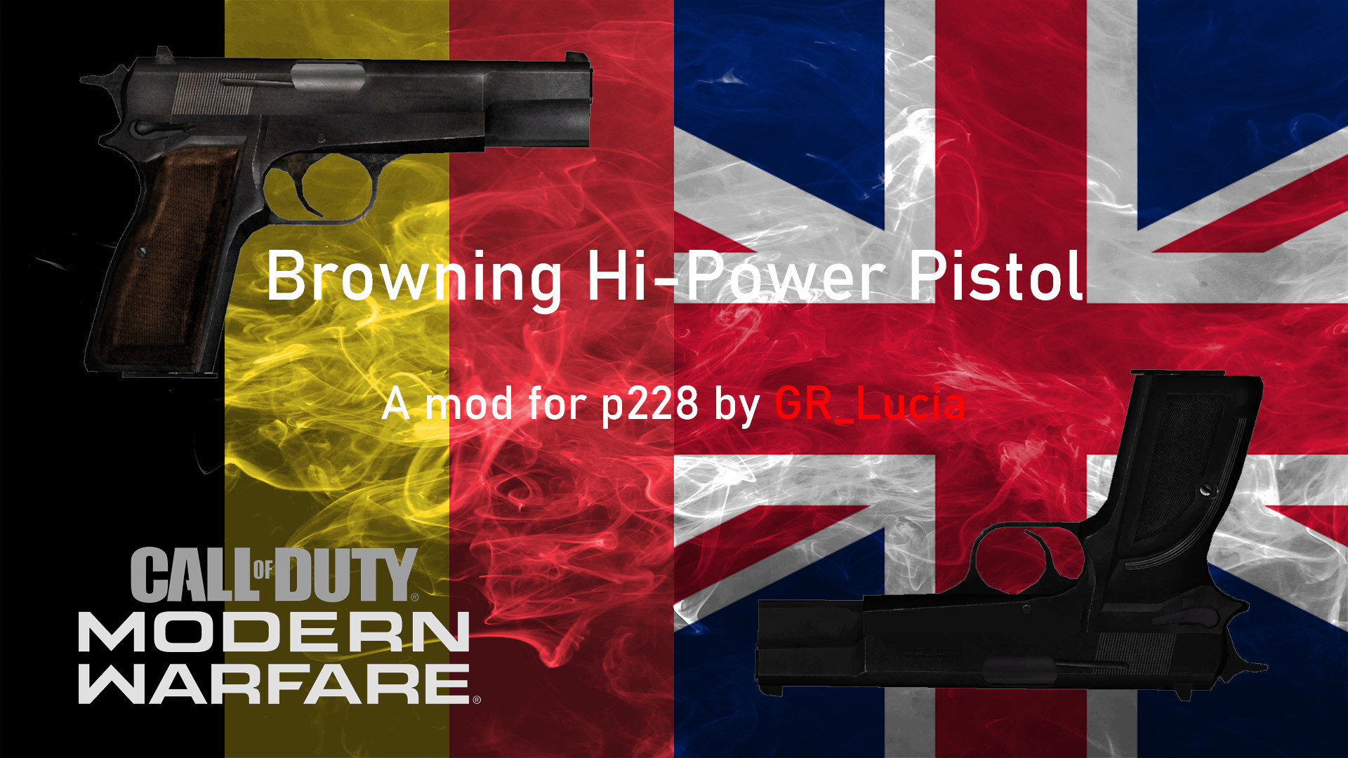 Browning Hi-Power Pistol on MW2019 Animation