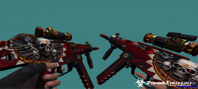 Model Weapon Skull 3 Blood