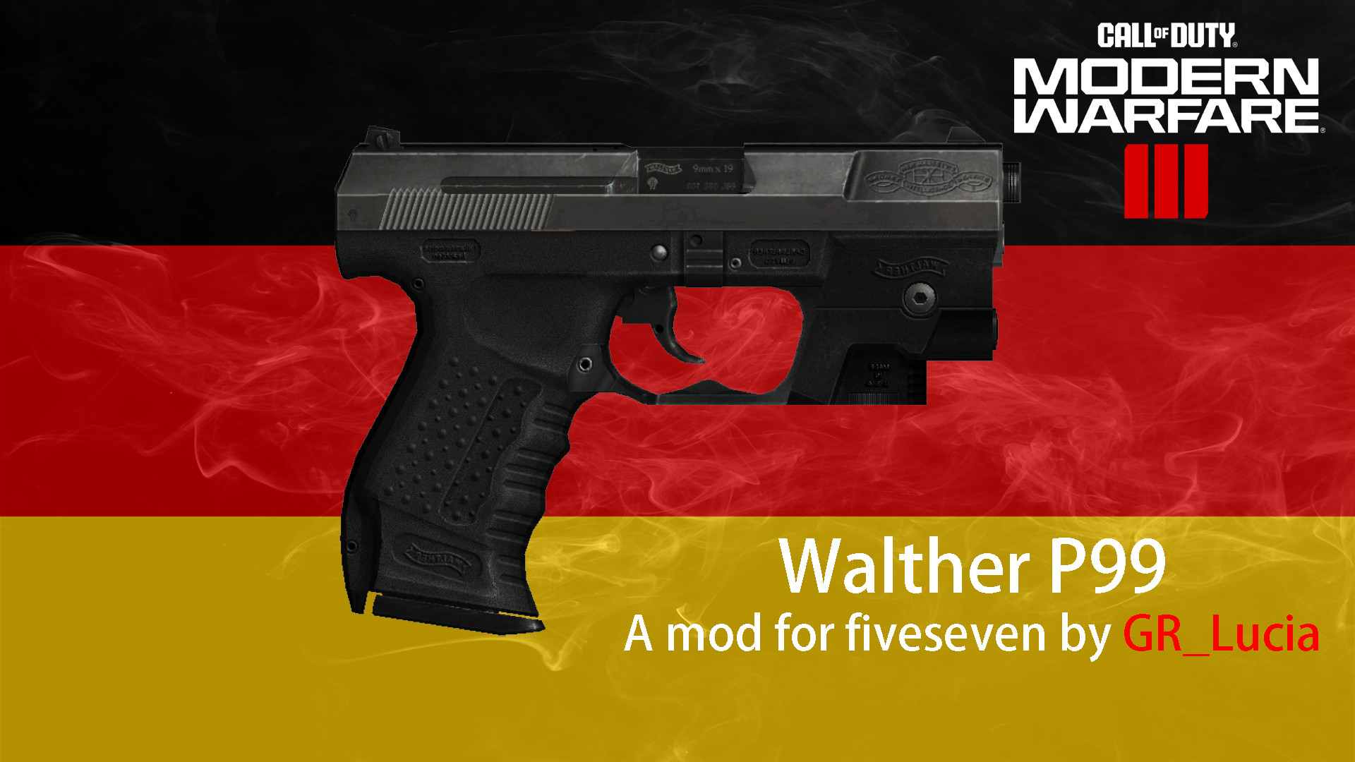 Walther P99 on MW2023 Animation