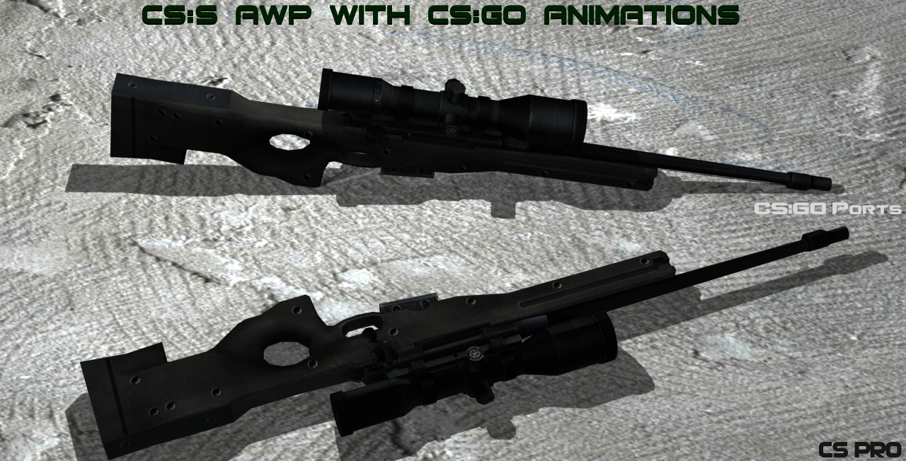 CS:S AWP With CS:GO Animations