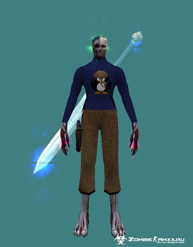 Model zombi Zombie Drowned (Retexture)